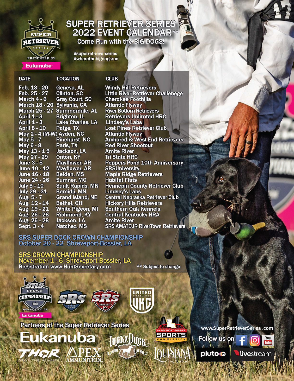 Schedule Super Retriever Series
